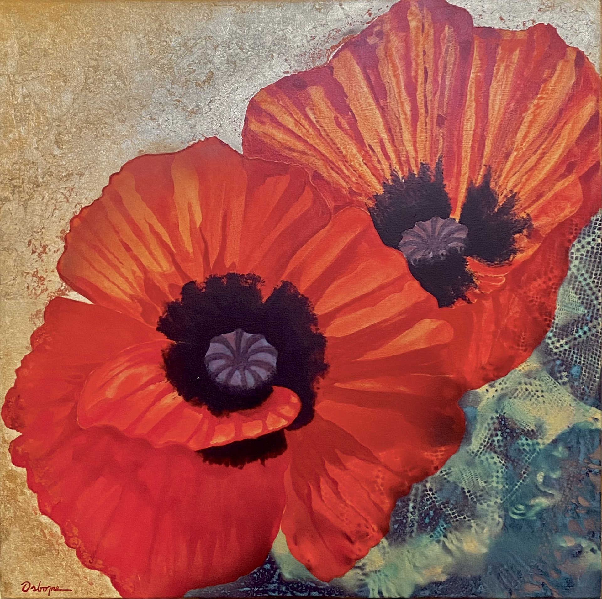 Poppies-n-Lace by Leo E. Osborne