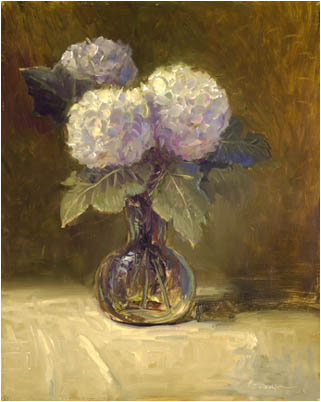 Fig Leaves With Hydrangeas